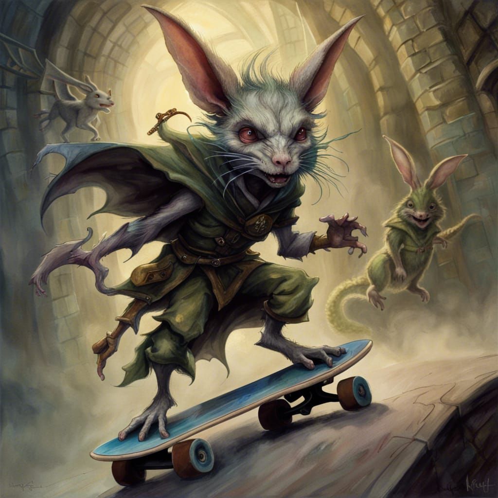 Dark Knight Labyrinth: Dragon Skateboard Chase