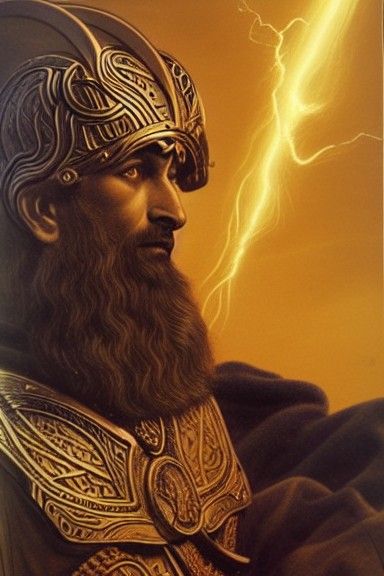 Hyperrealistic Portrait of Odin in Intricate Armor