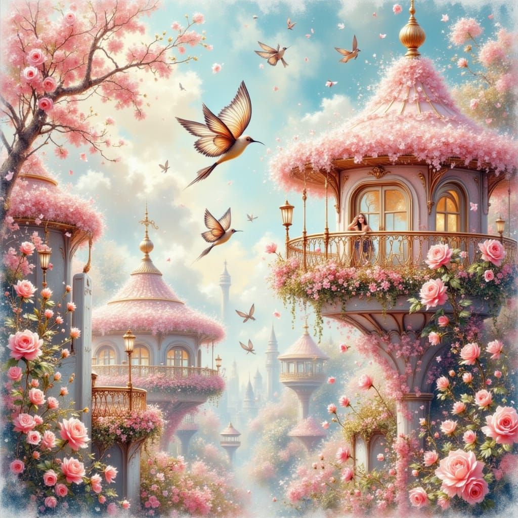 Art Nouveau in pastell