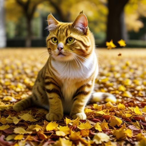autumn cat