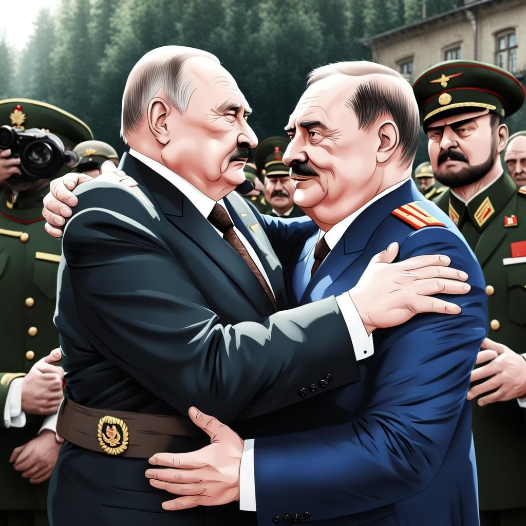 Cartoon Dictators Embrace