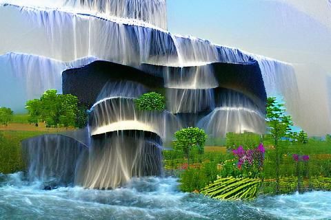 Nature Waterfall Image