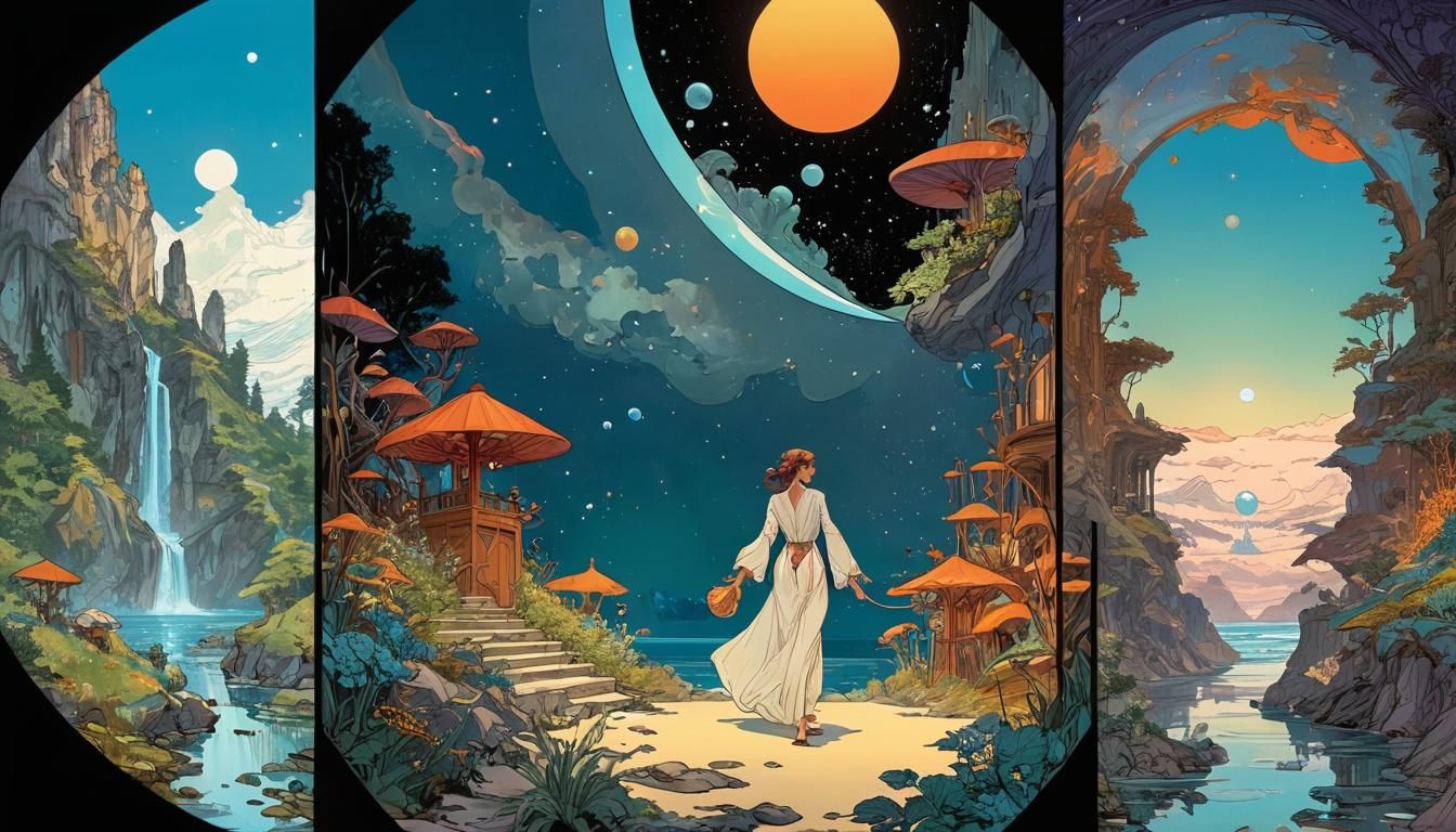 Cosmic Comic Book Art: A Spacefaring Future