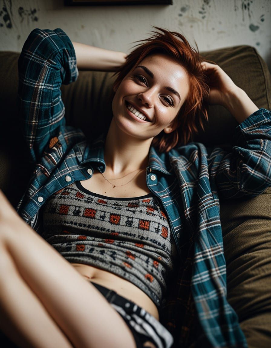 Cozy Morning Portrait in Warm, Ambient Light