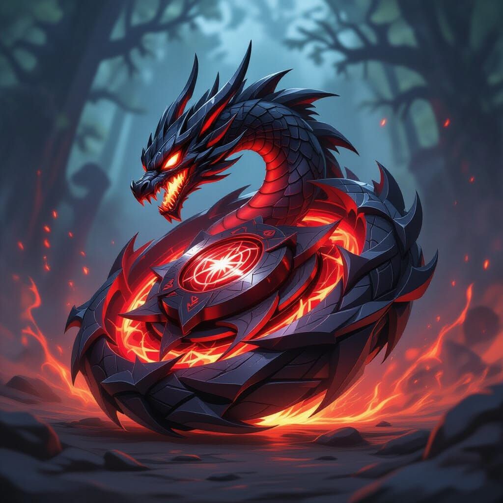 Demonic Dragon Beyblade Unleashing Dark Magic