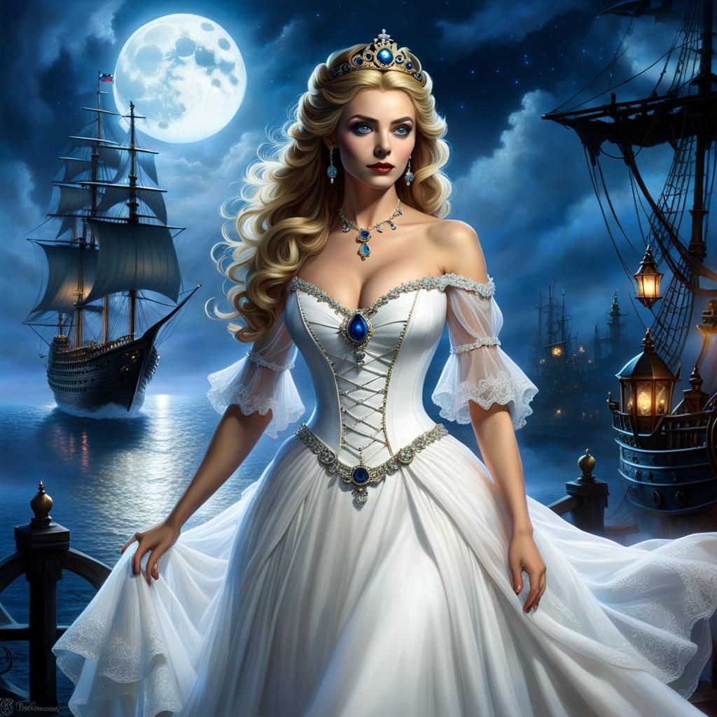 Gothic Horror Princess in Ethereal Fantasy Style