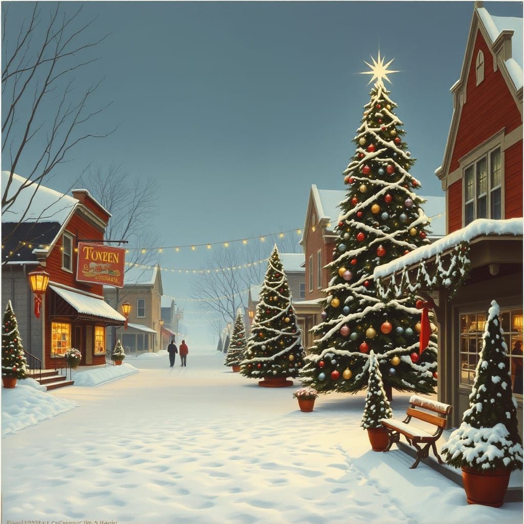 Classic Christmas in a Small American Town