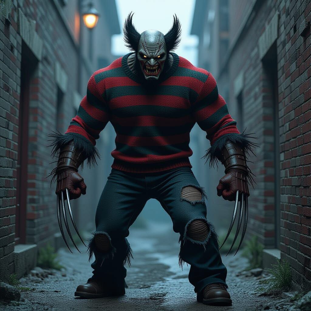 Freddy Krueger Wolverine Hybrid Concept Art