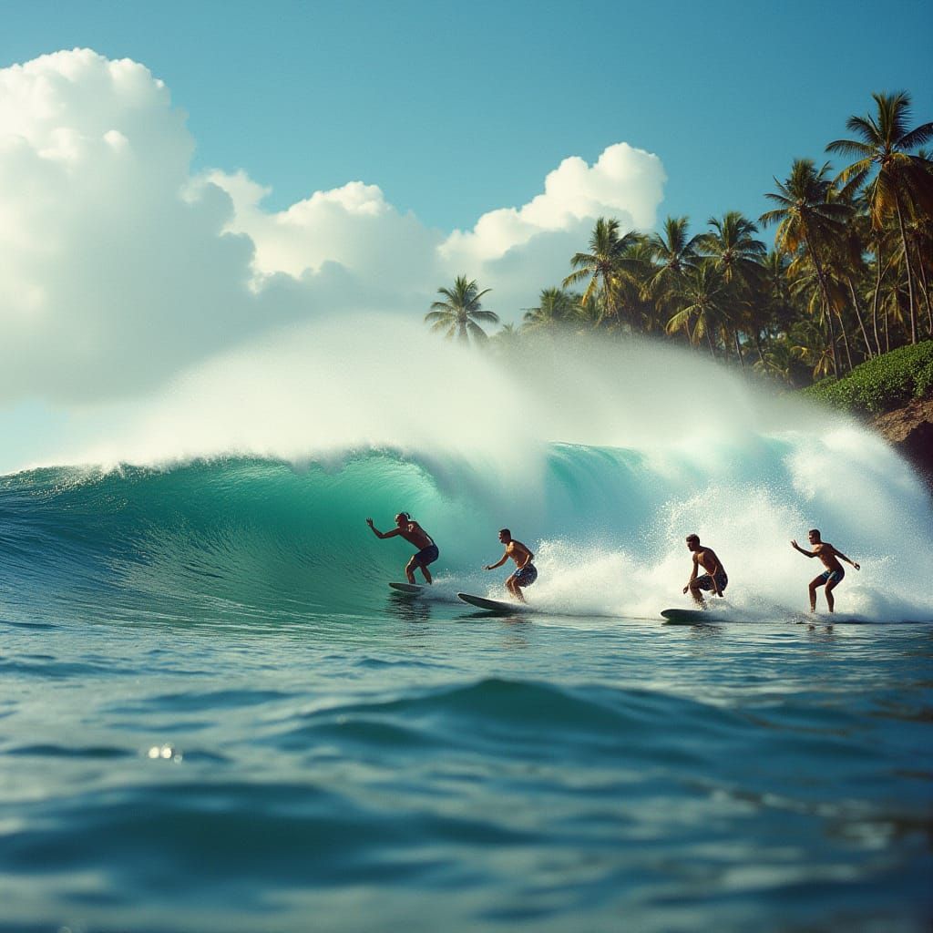 Electric Big Wave Surfing at North Shore