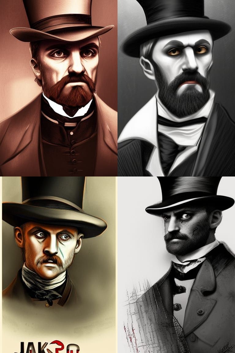 Hyperrealistic Portrait of Jack the Ripper