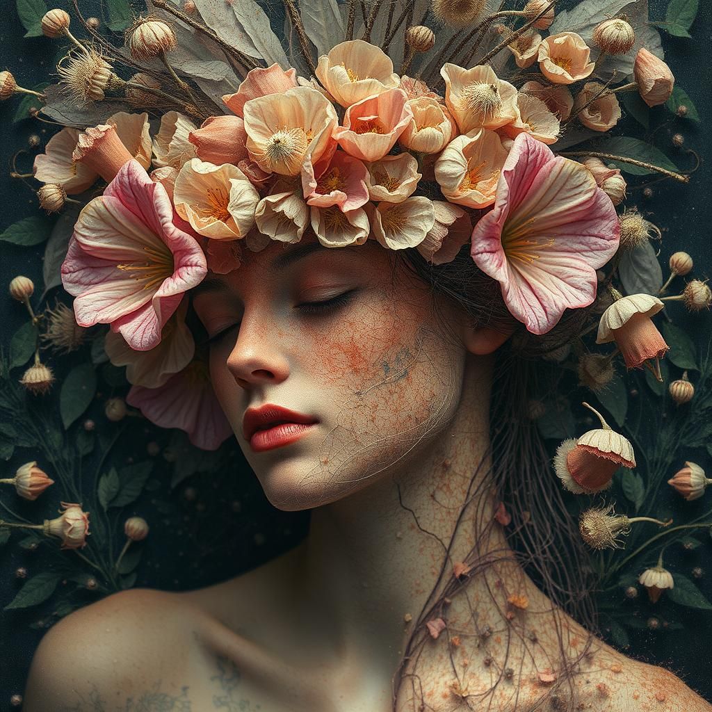 Abstract Digital Art Inspired by Ernst Haeckel