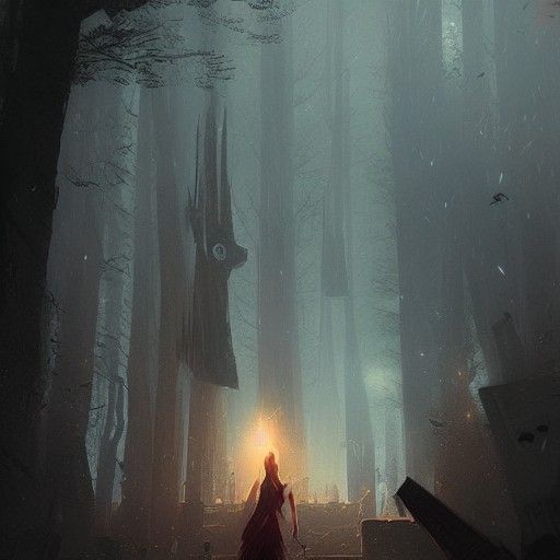 Fantasy Wizard Casting a Spell, Art Style