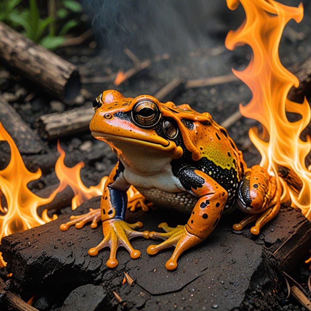 Fire frog