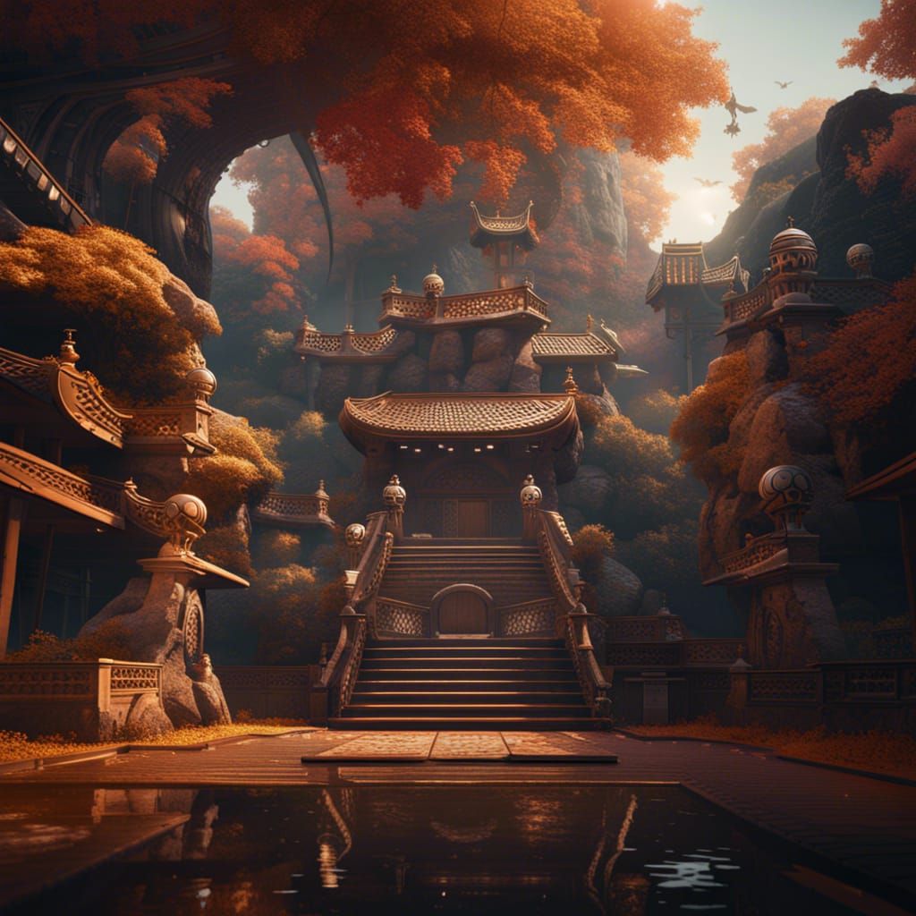 Cobra Kai Dojo: Detailed Matte Painting