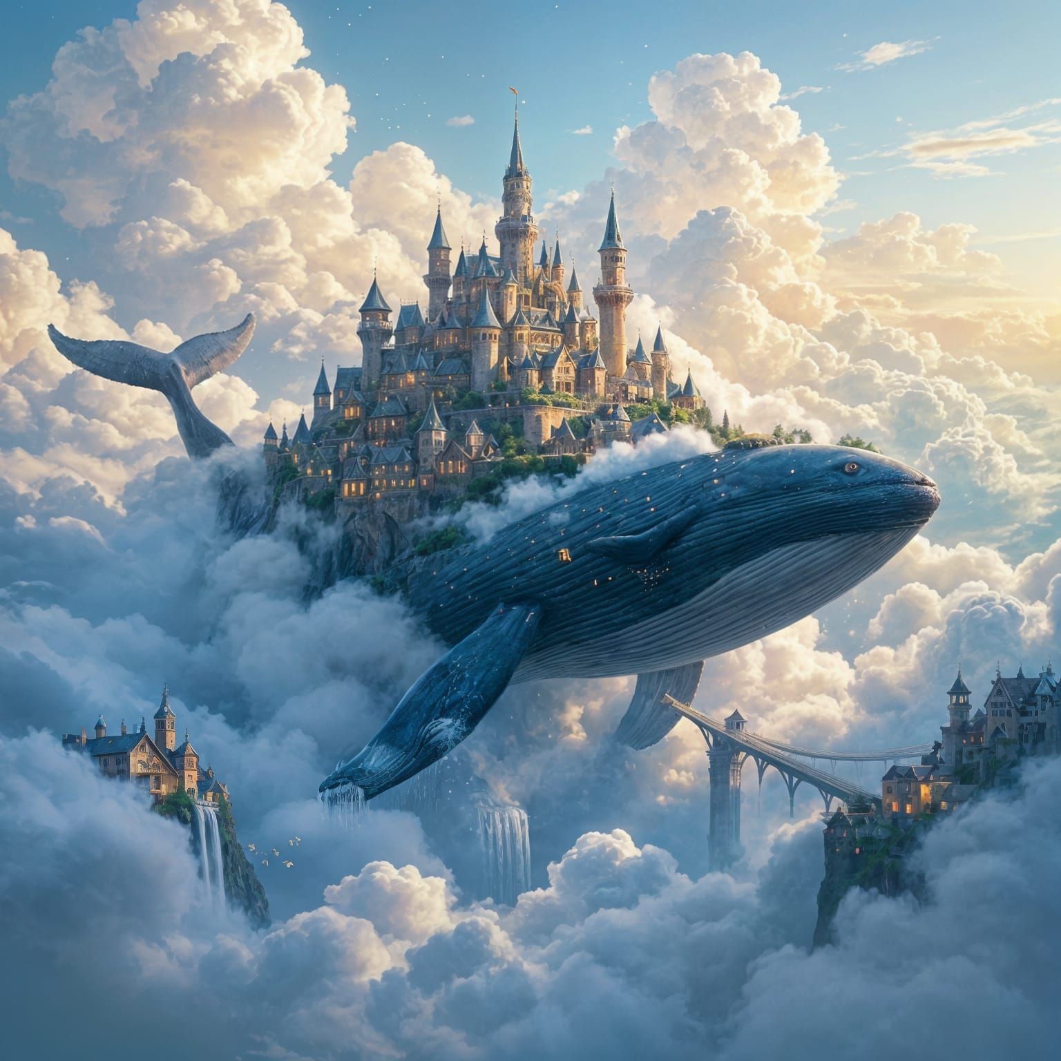 Whale City in the Clouds: Steampunk Fantasy
