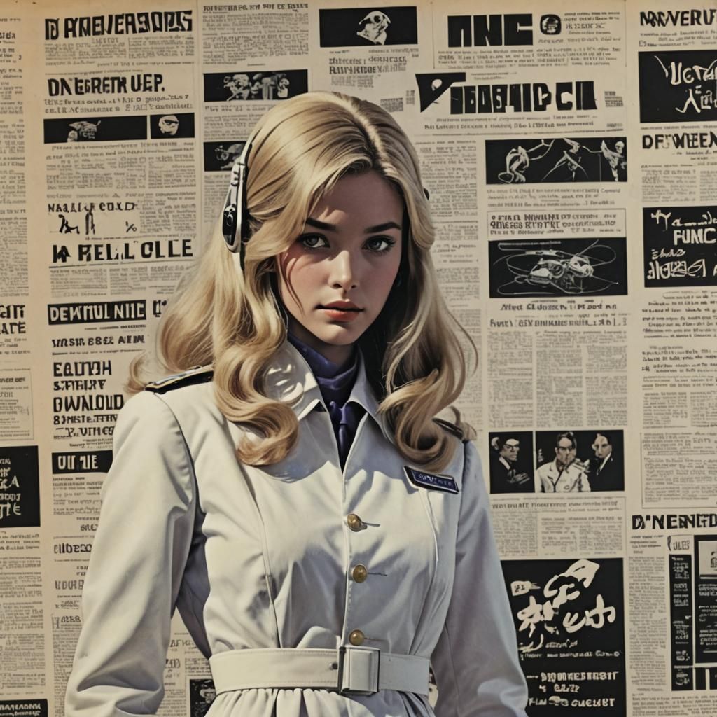 Cybernetic Hero and Jaguar Masked Villainess in Comic Style