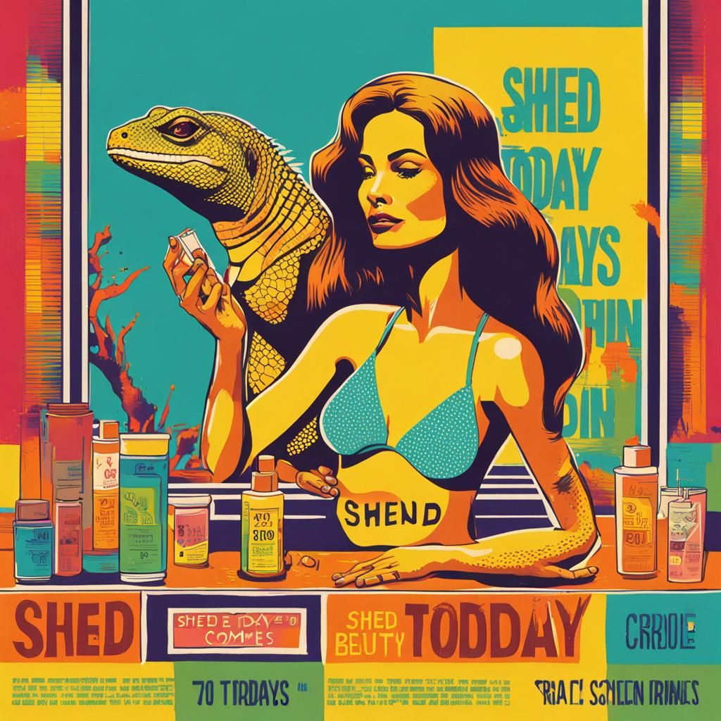 Retro 70s Ad: Lizard Woman's Beauty Secret