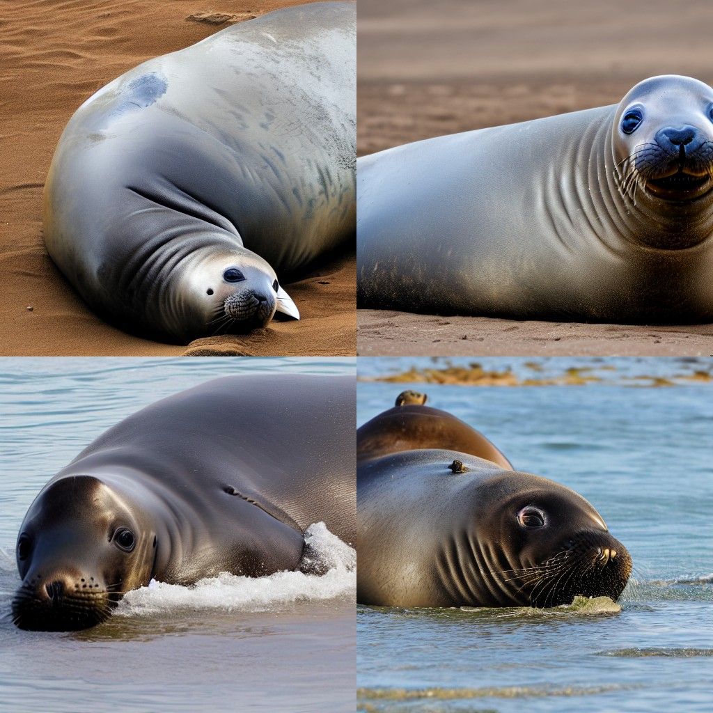 Majestic Southern Elephant Seal in Natural Habitat