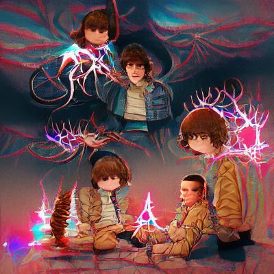 AI Generated Image Inspired by Stranger Things