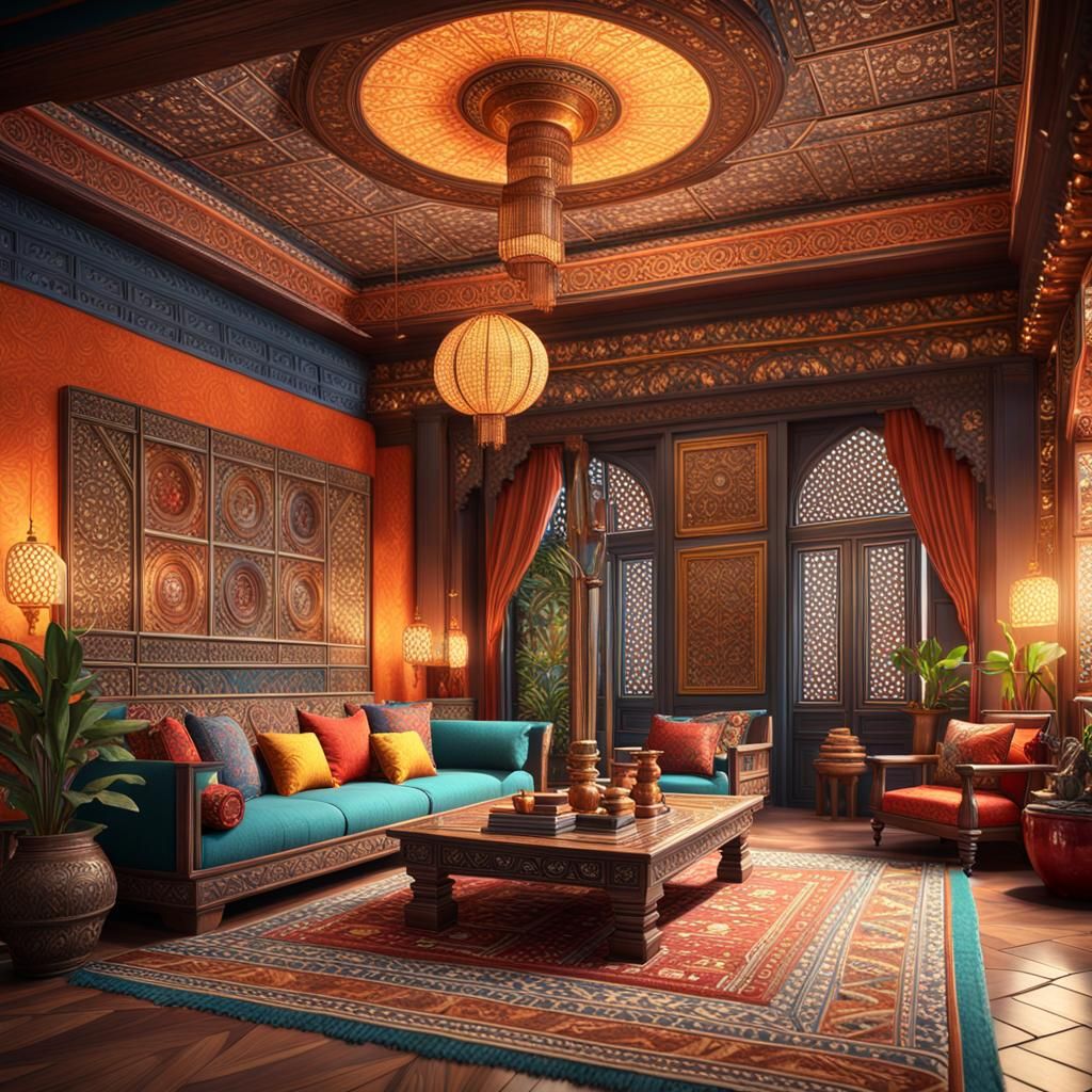 Indian and Japandi Interior Design in Unreal Engine