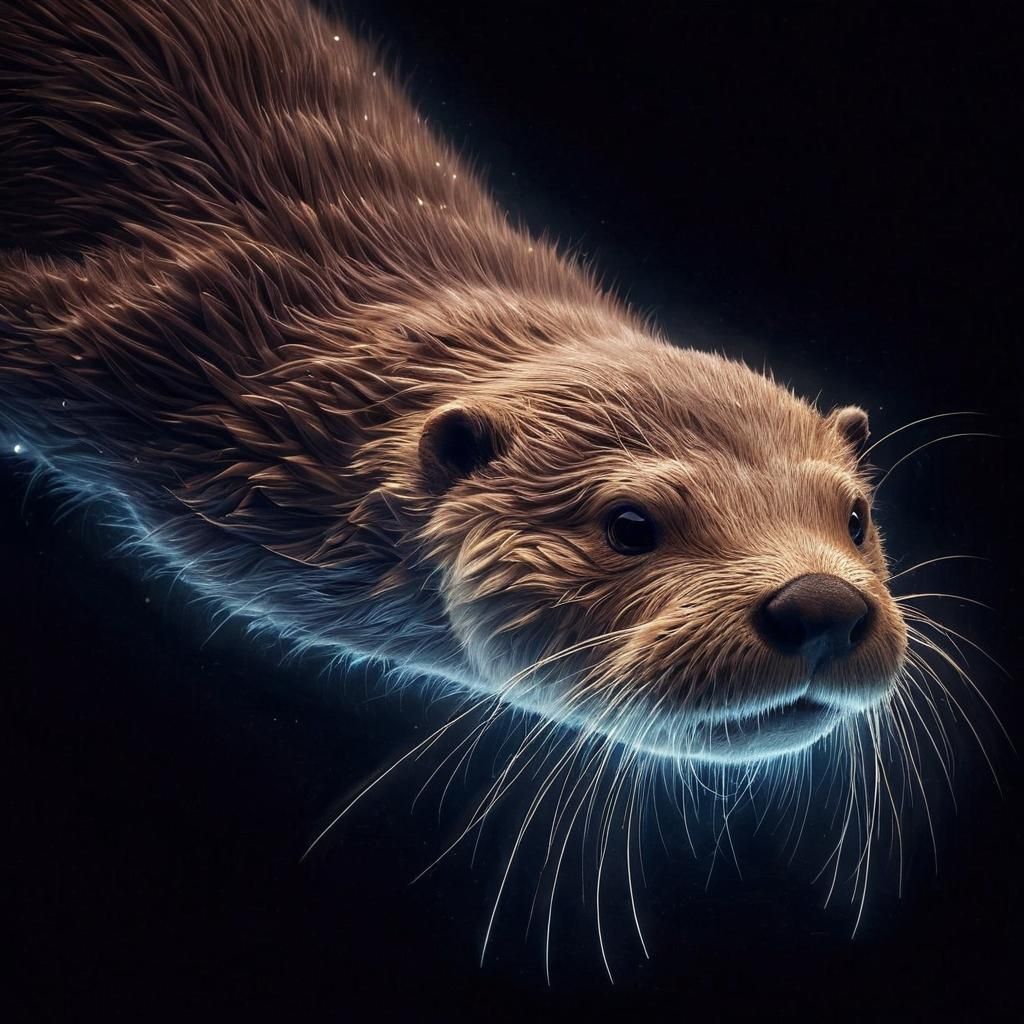 Magical Potato Otter: A Whimsical Photograph