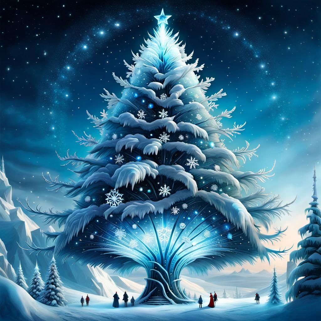 Magical Icy Christmas Tree