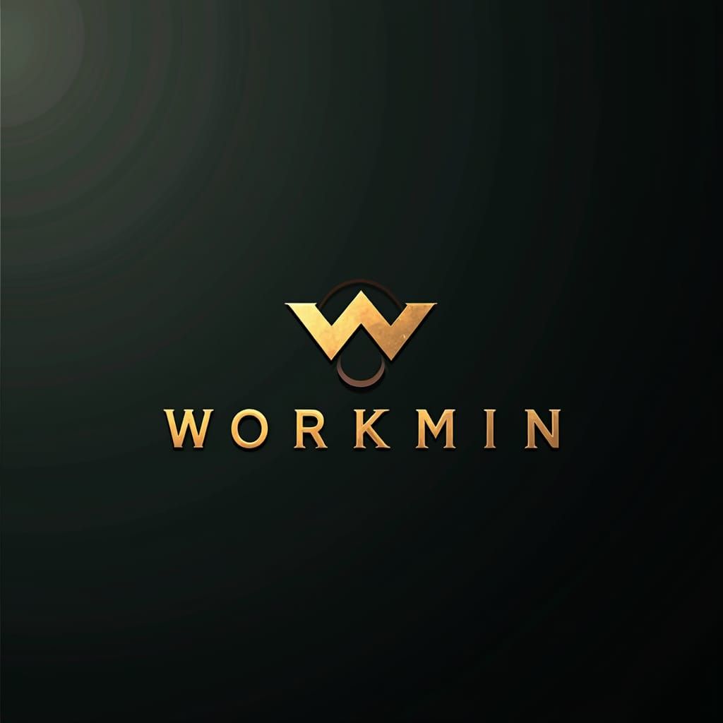 Workmin Mining Company Logo in Dramatic Style