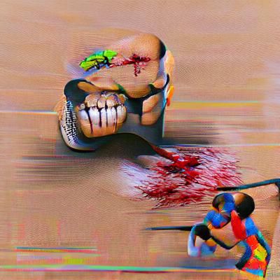 Image of Brutality Generated by AI