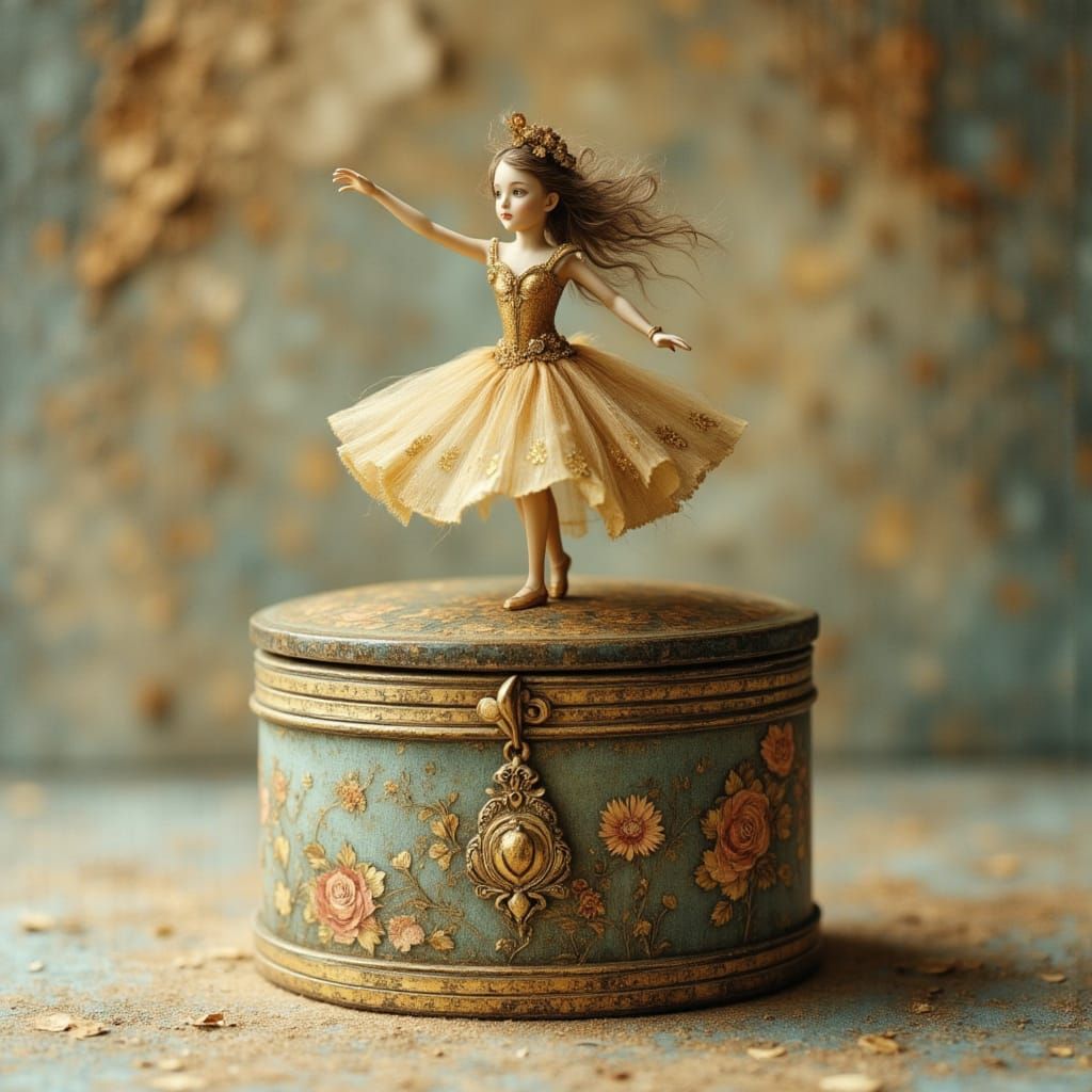 Faded music box