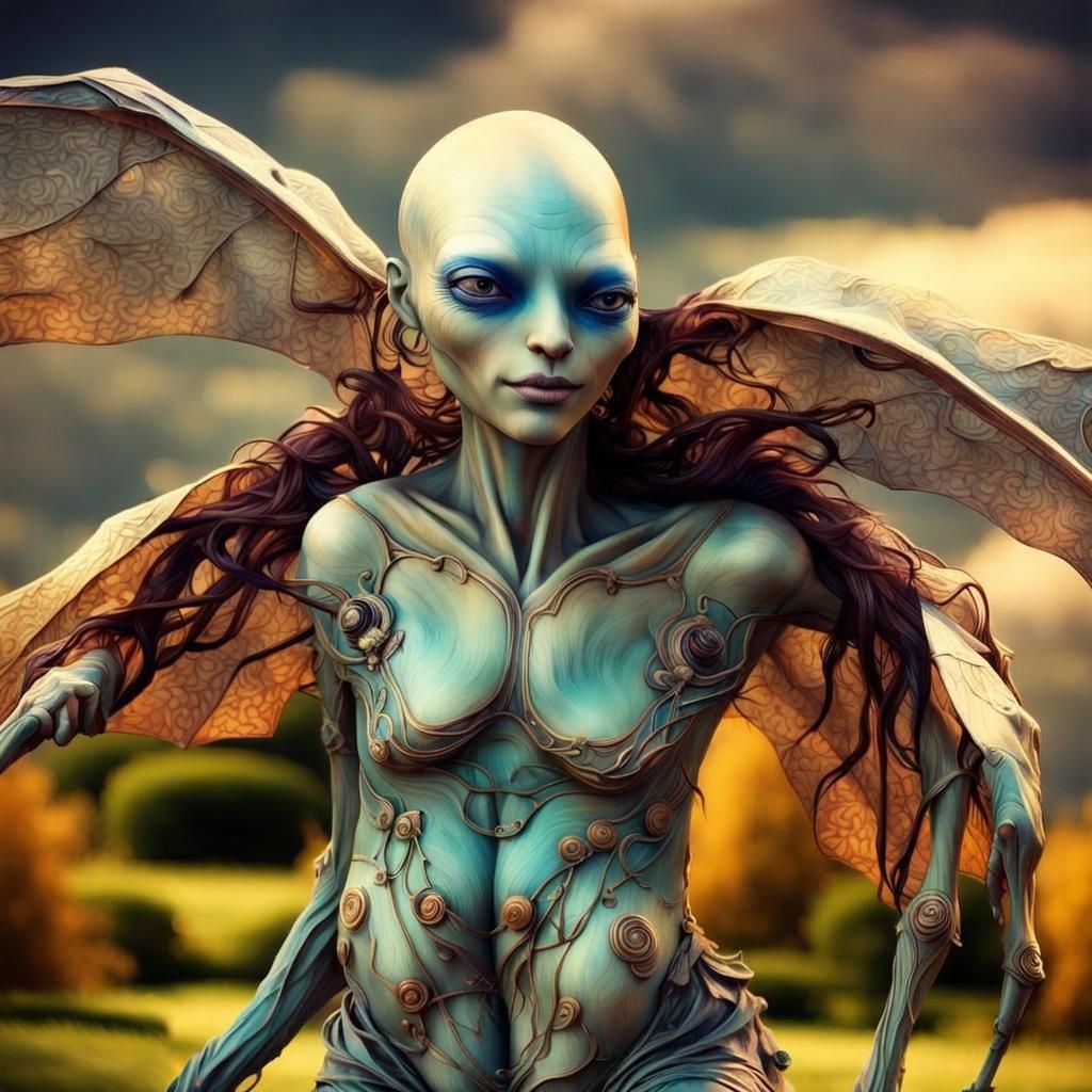 Photorealistic Aliens in Exotic Fashion: Hyperreal Photograp...