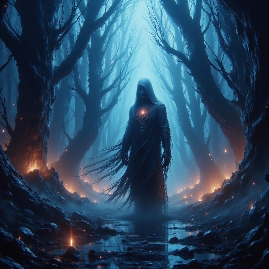 Ethereal Seeker in Dreamlike Realm