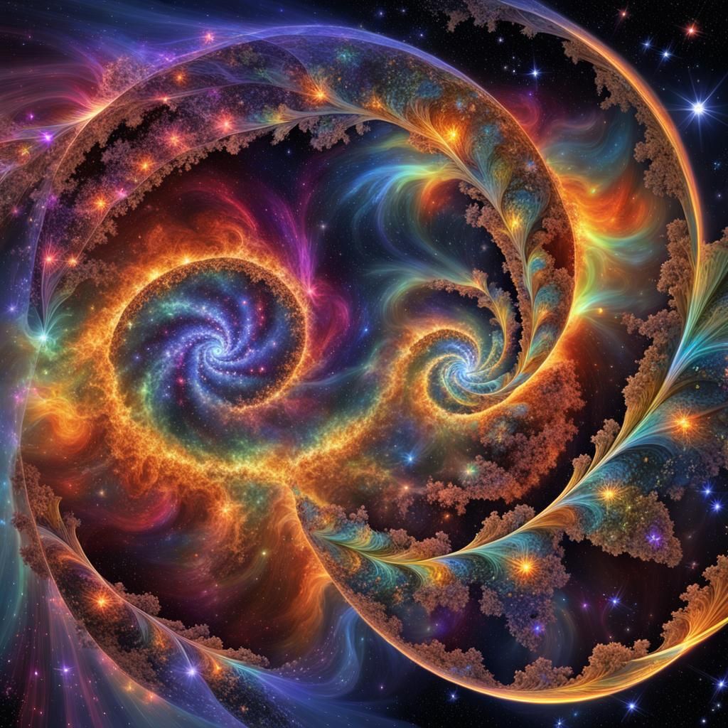 Stellar Helix Formation with Fractal Structure