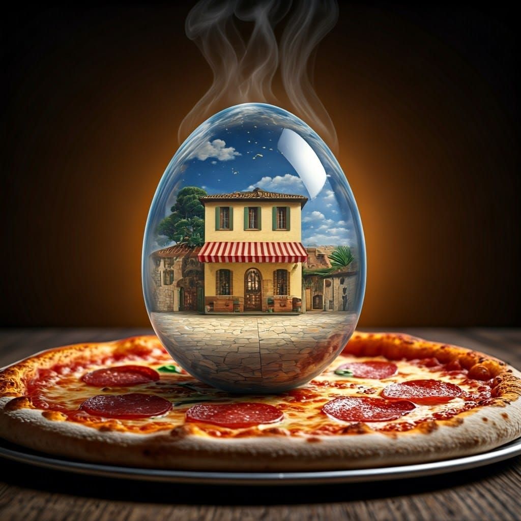 Glass Egg Pizzeria: Renaissance-Style Still Life