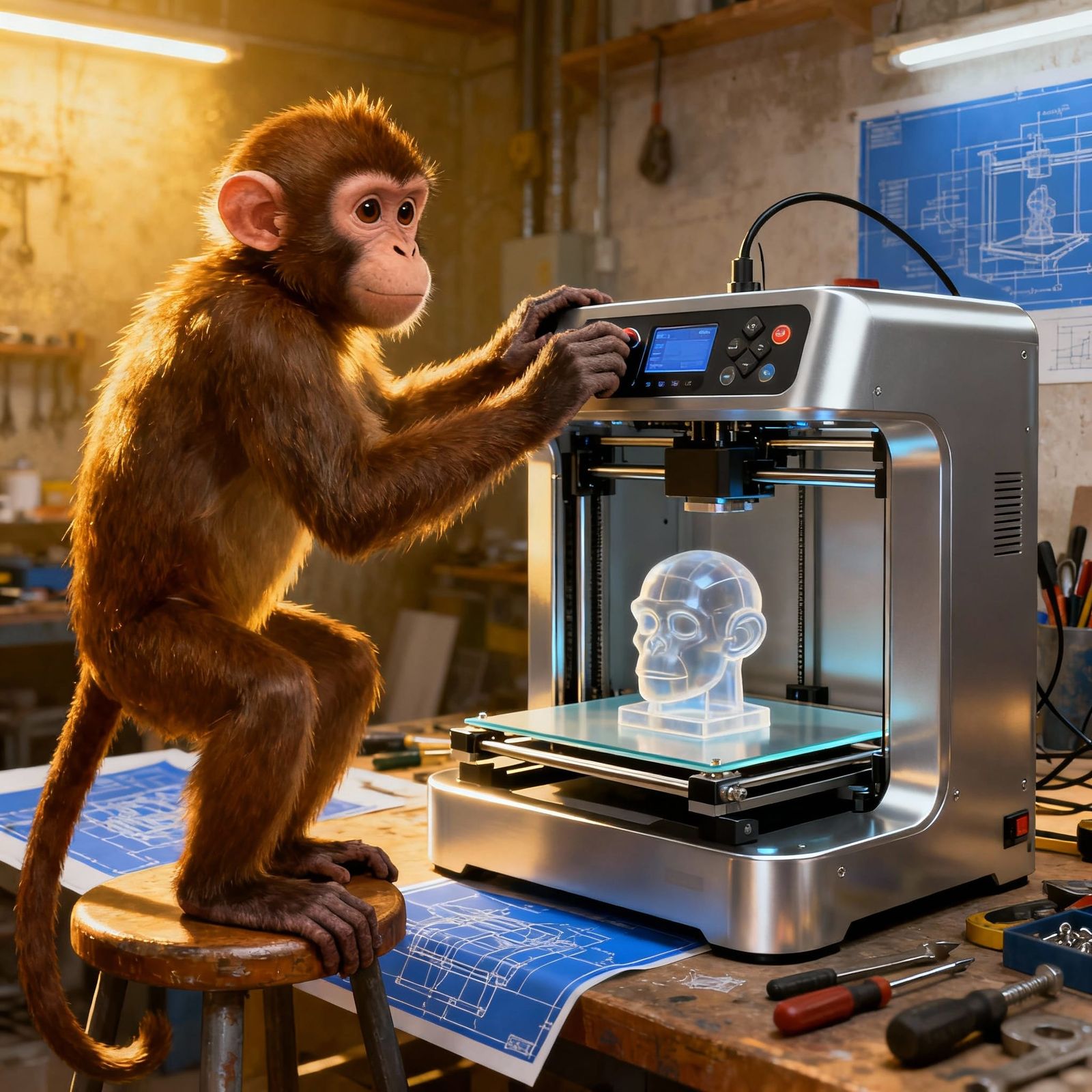 Monkey Crafts with 3D Printer