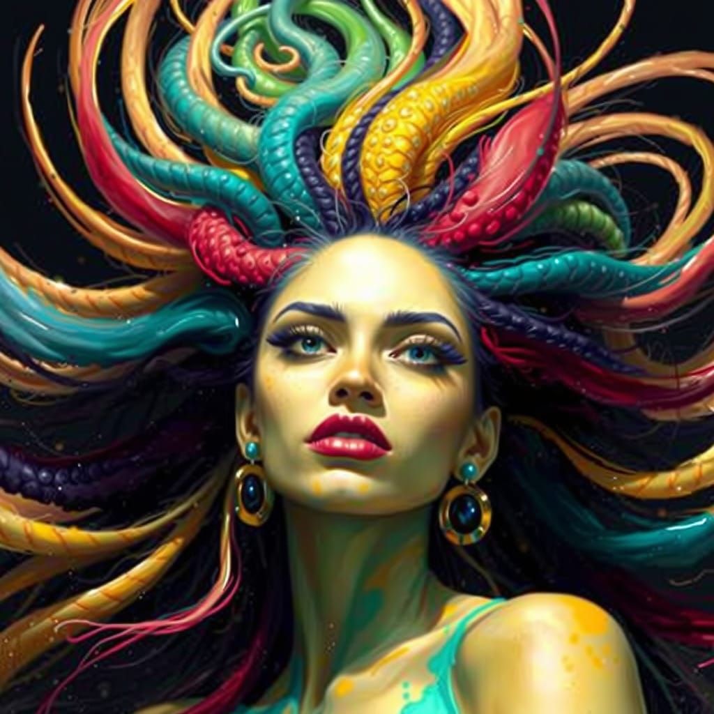 Ethereal Vortex in Vibrant Colors
