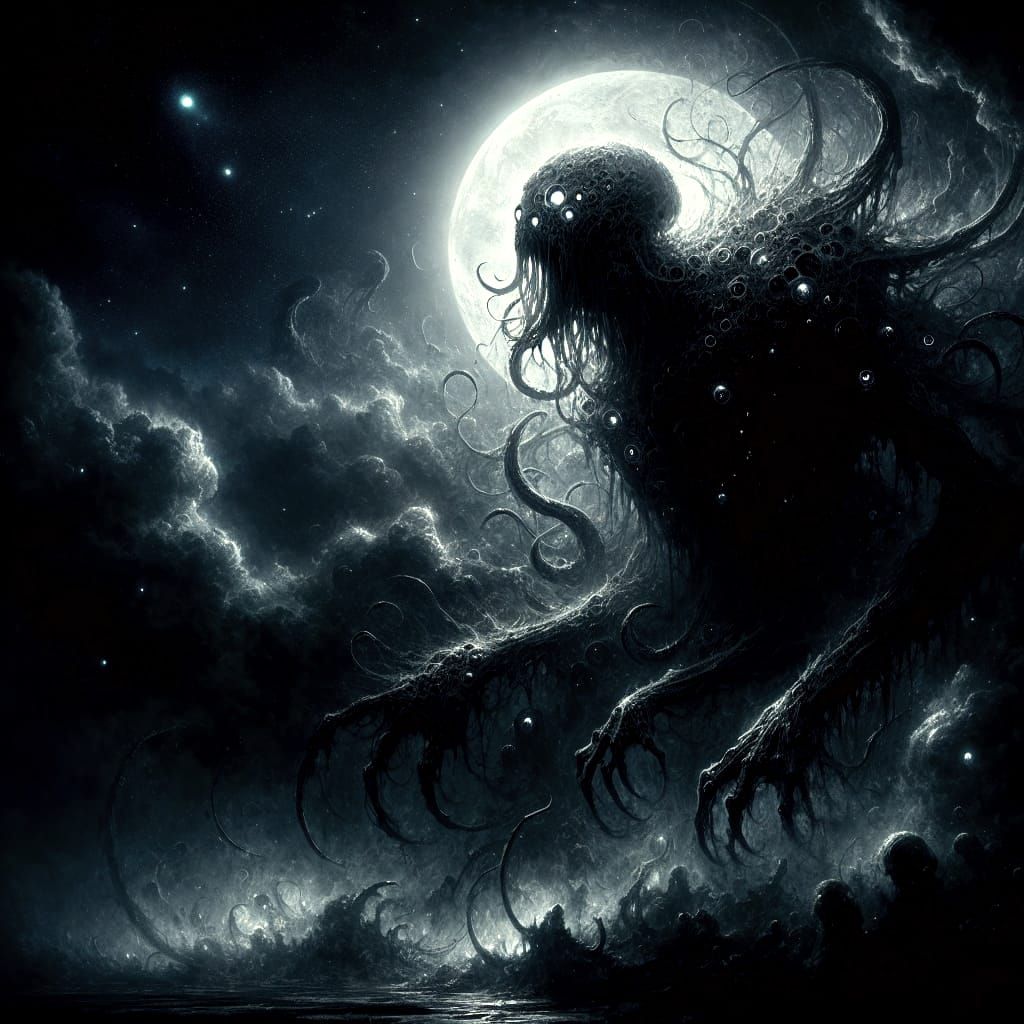 Eldritch Horror Lurking Under Moonlight