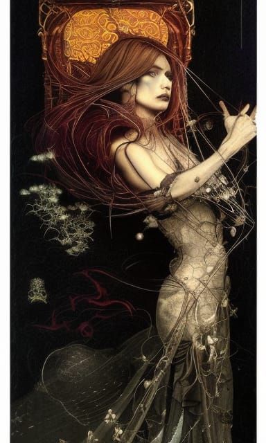 Gothic Tarot Card: The Magician of Major Arcana