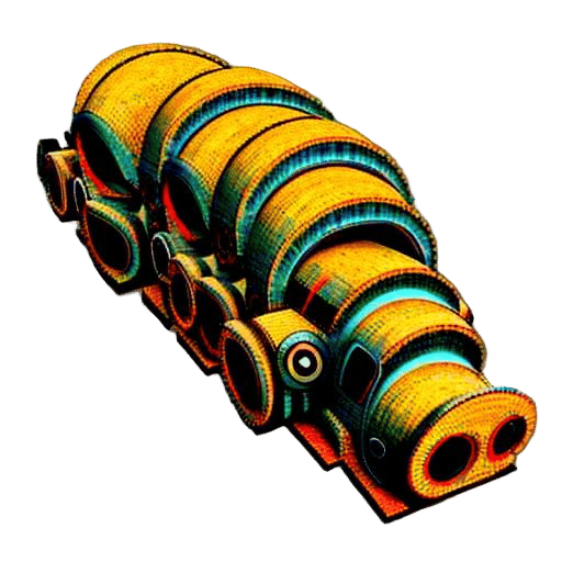 Abstract Distortion Pattern Generated by AI