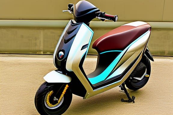 Black LED-Enhanced Piaggio NRG Power Moped