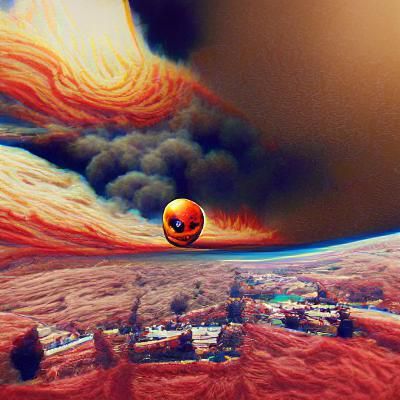 Planet Earth Burning Catastrophically