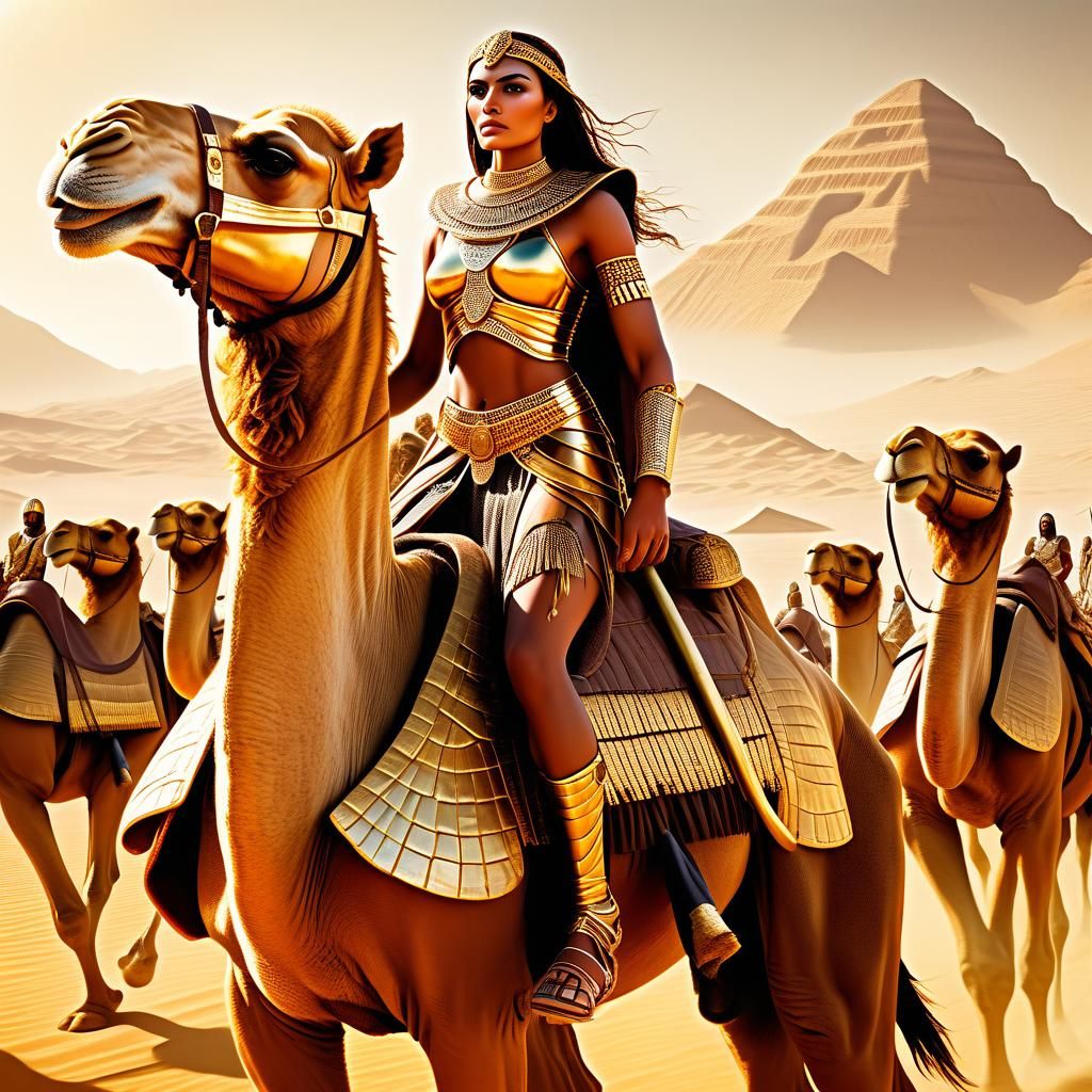 Egyptian Queen Leads Army in Epic Battle