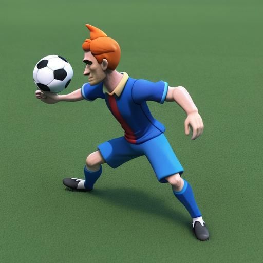 Claymation Pinocchio Plays Soccer in Italy