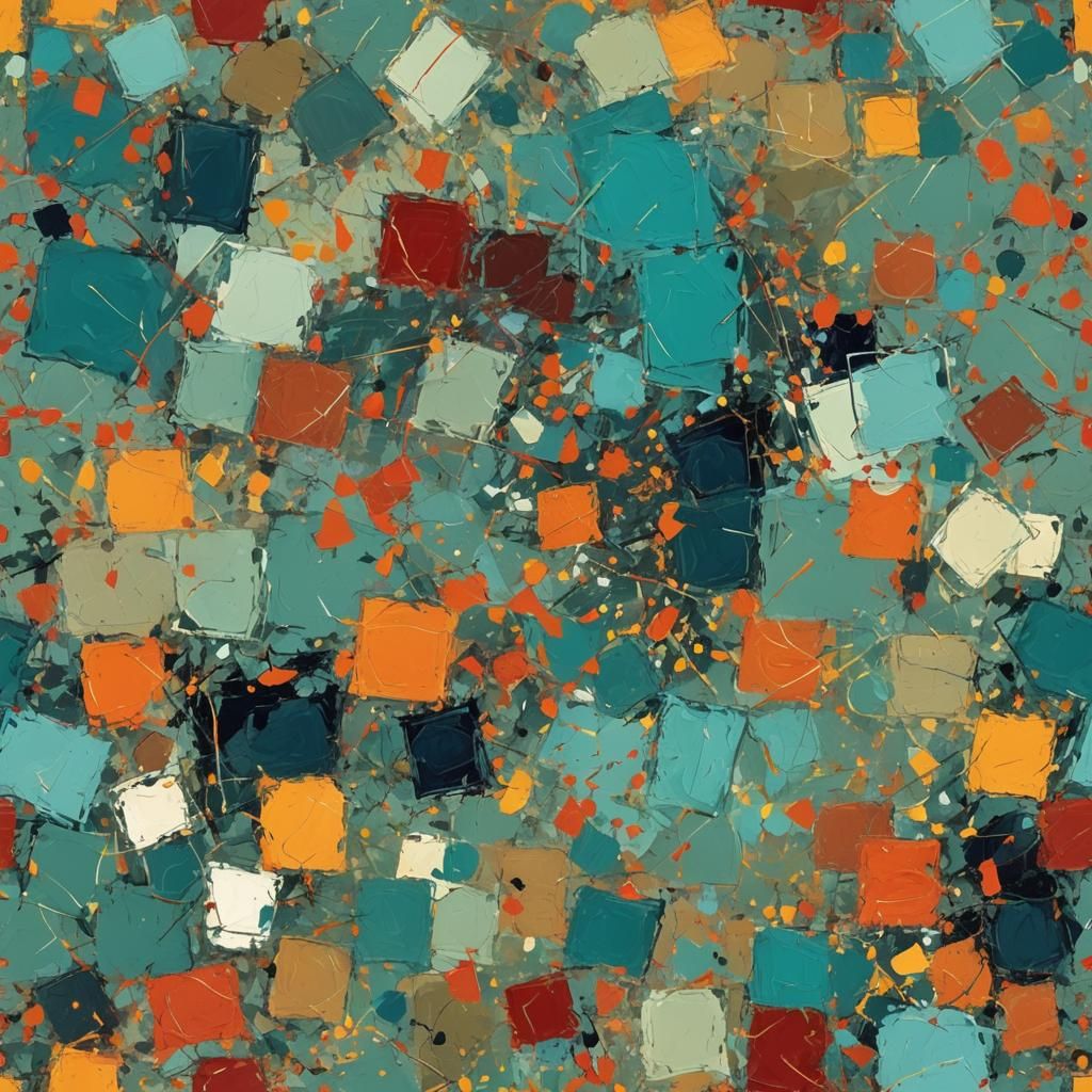 Abstract Art with Complementary Colors