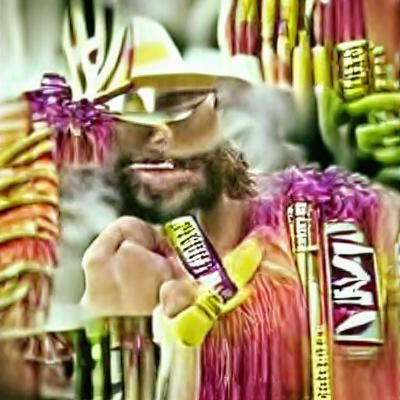 Macho Man Randy Savage Cartoon Portrait