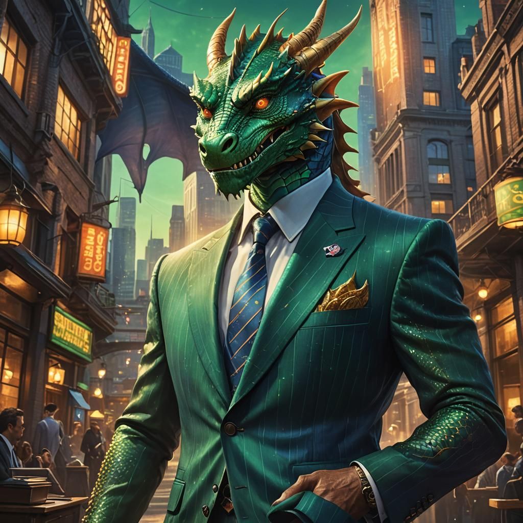 Dragon Intern: Vibrant Fantasy Concept Art