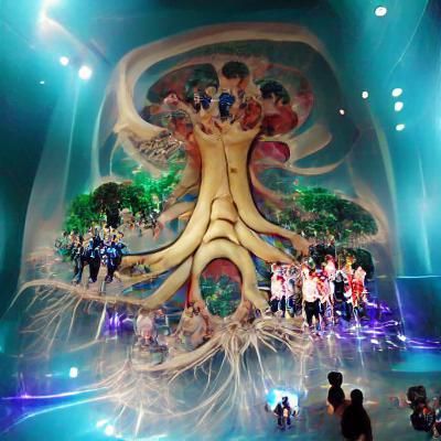 Big magical tree of legs