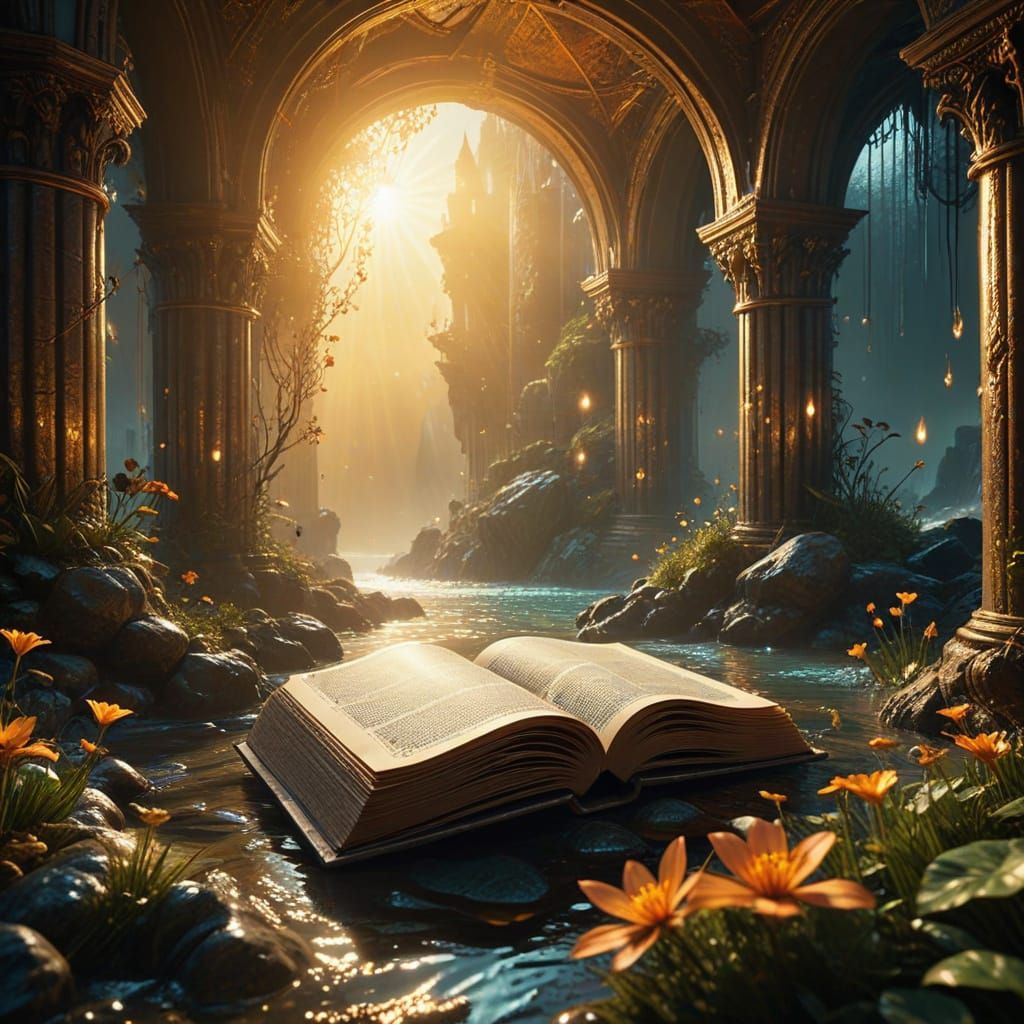 Whimsical Morning Scene in Dreamlike Fantasy Style