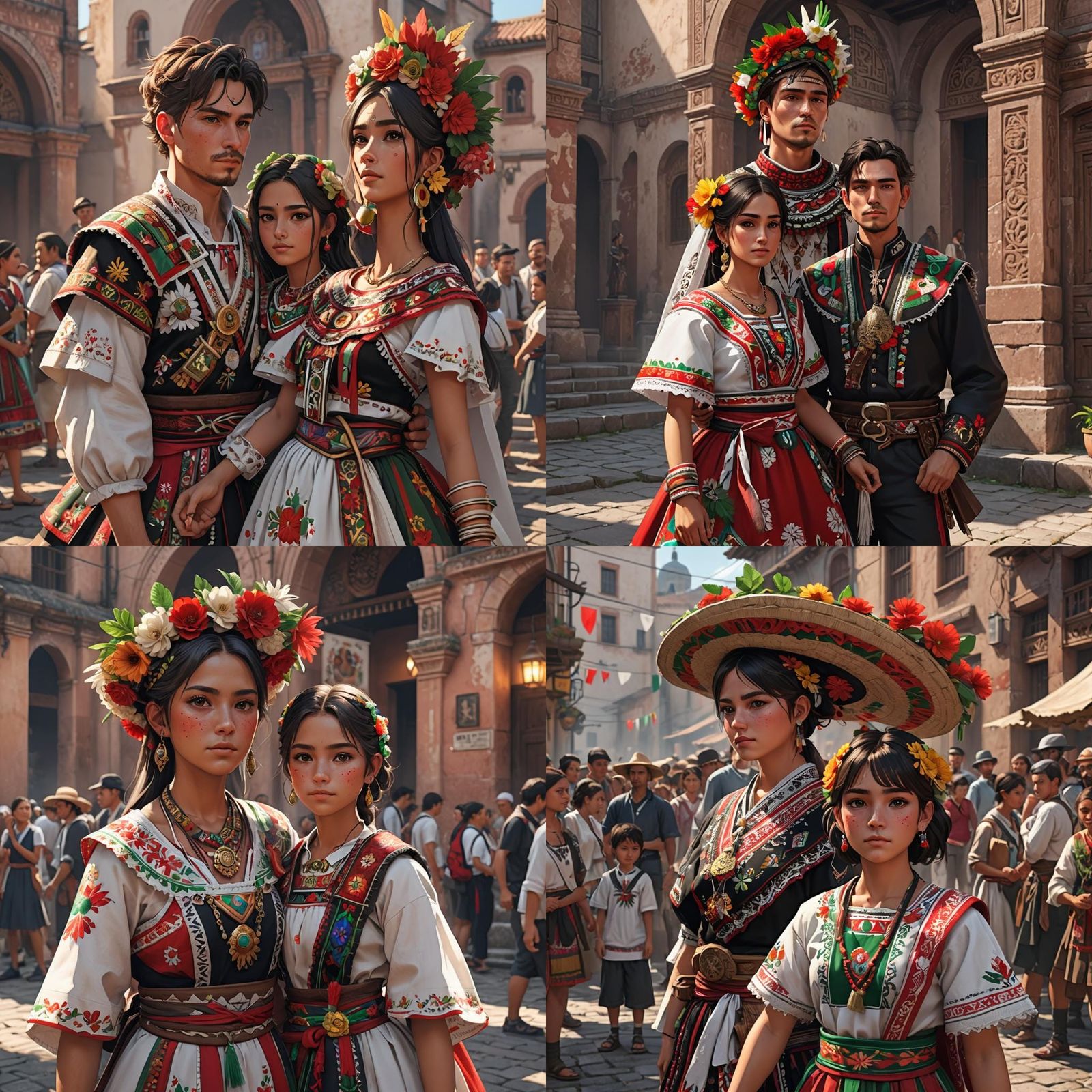Polish Boy and Mexican Girl: 3D Anime Art