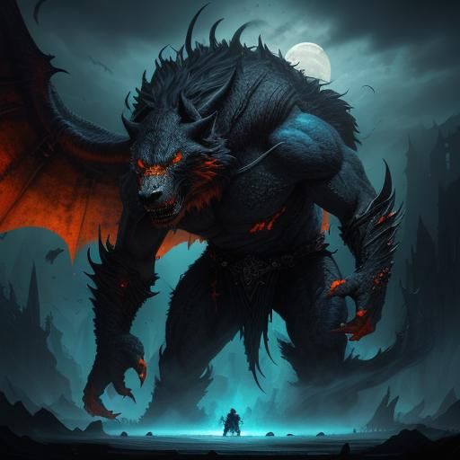 Fierce Beast Unleashes Rage in Mystical Battle