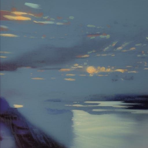 Blue Monday Oil Painting by James Gurney